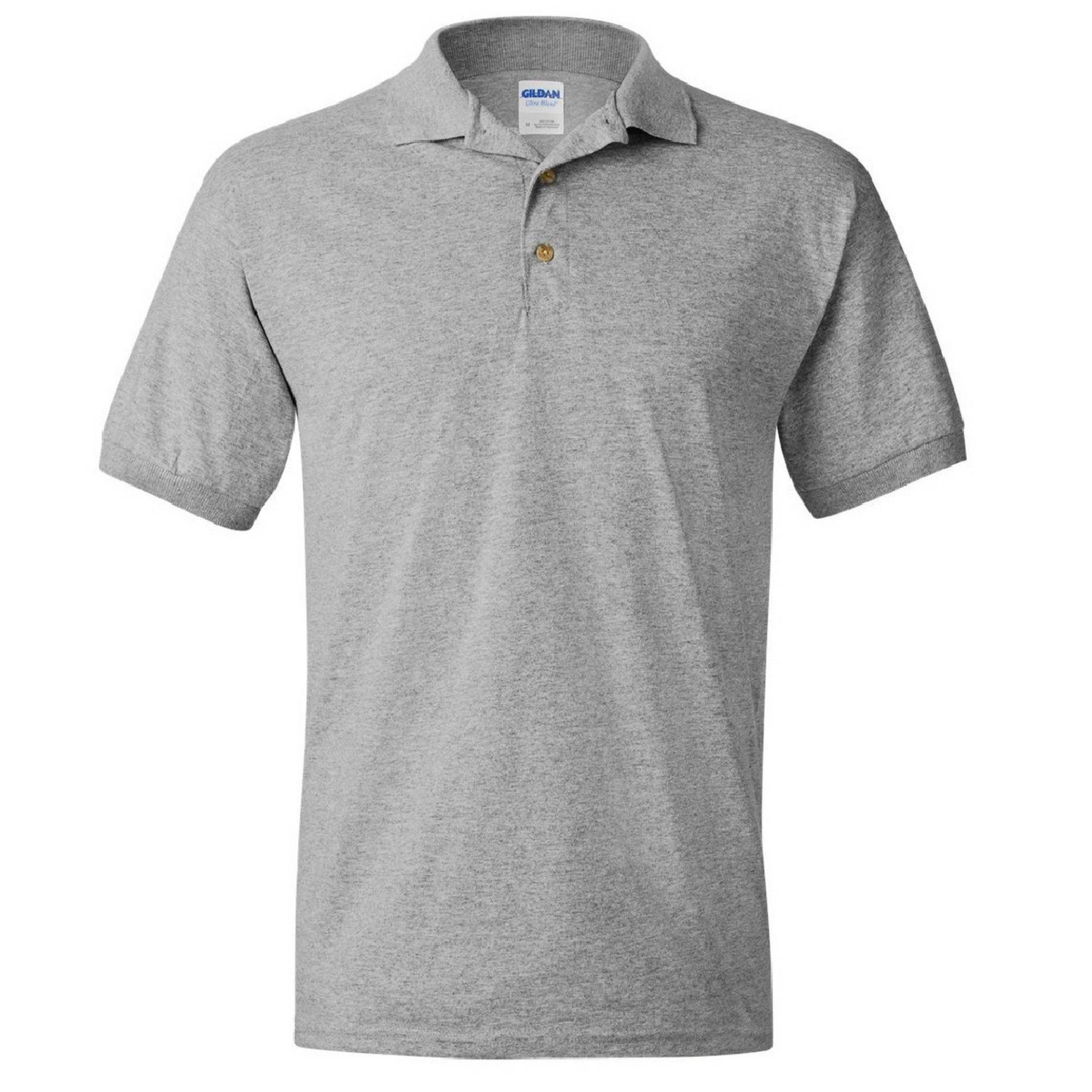 Dryblend Poloshirt, Kurzarm Herren Grau S von Gildan