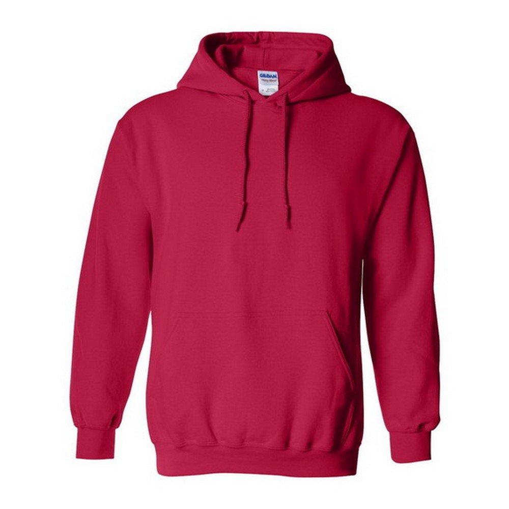 Gildan - Heavy Blend Kapuzenpullover Hoodie Kapuzensweater, für Herren, Rot Bunt, Größe L von Gildan