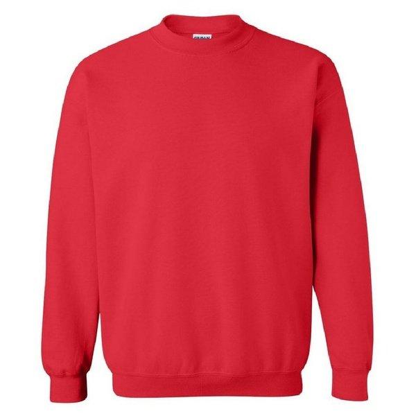 Schwere Mischung Crewneck Sweatshirt Mädchen Rot Bunt L von Gildan