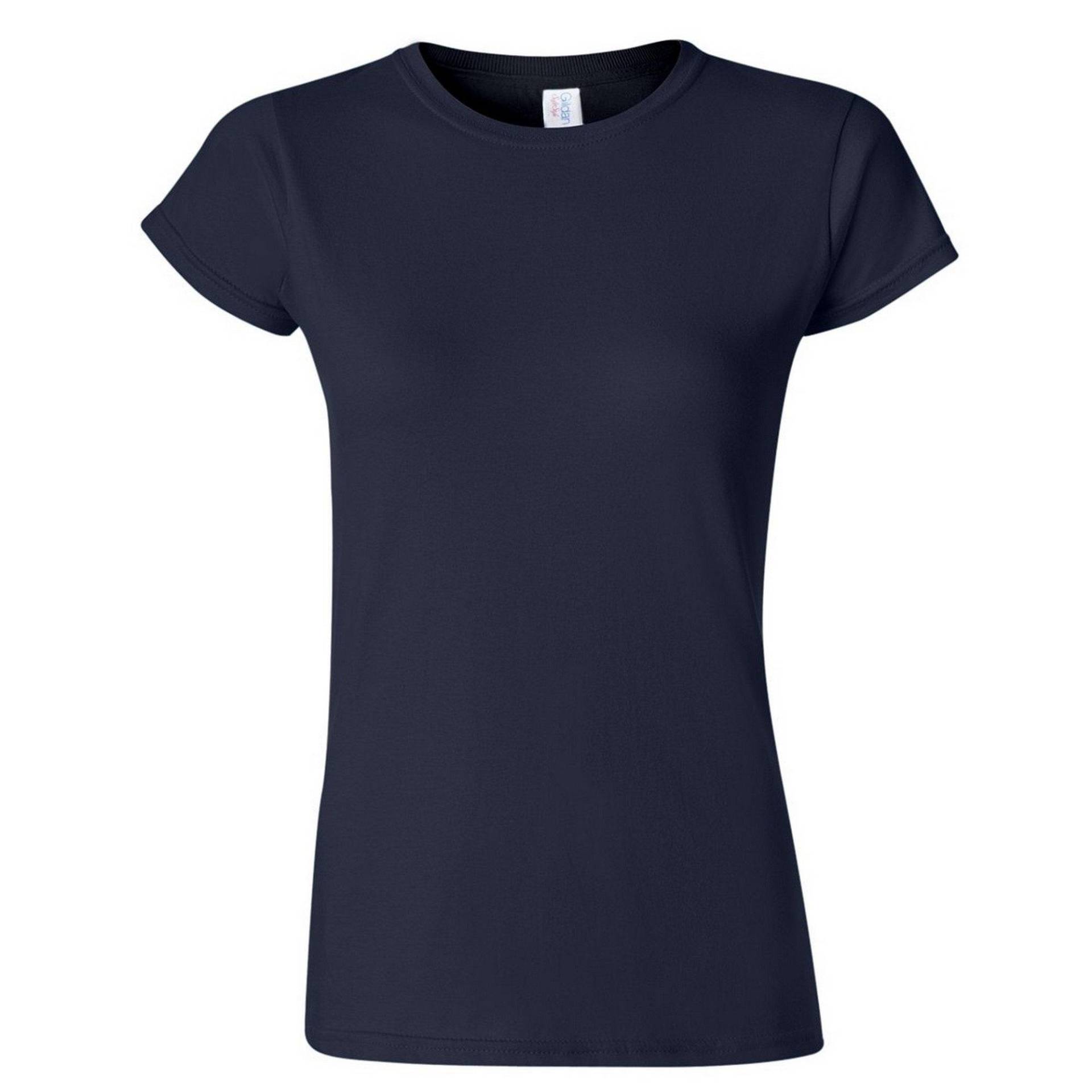 Soft Style Kurzarm Tshirt Damen Marine L von Gildan