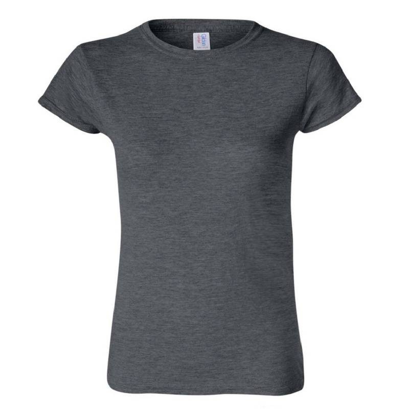 Soft Style Kurzarm Tshirt Damen Taubengrau XXL von Gildan