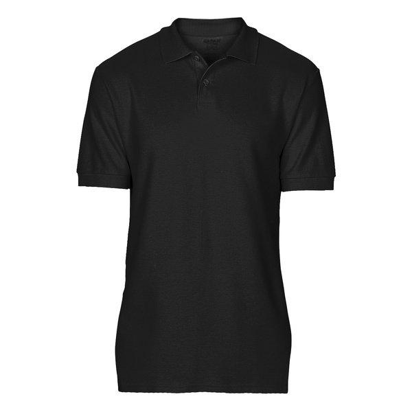 Softsyle Kurzarm Doppel Pique Polo Shirt Herren Schwarz 3XL von Gildan