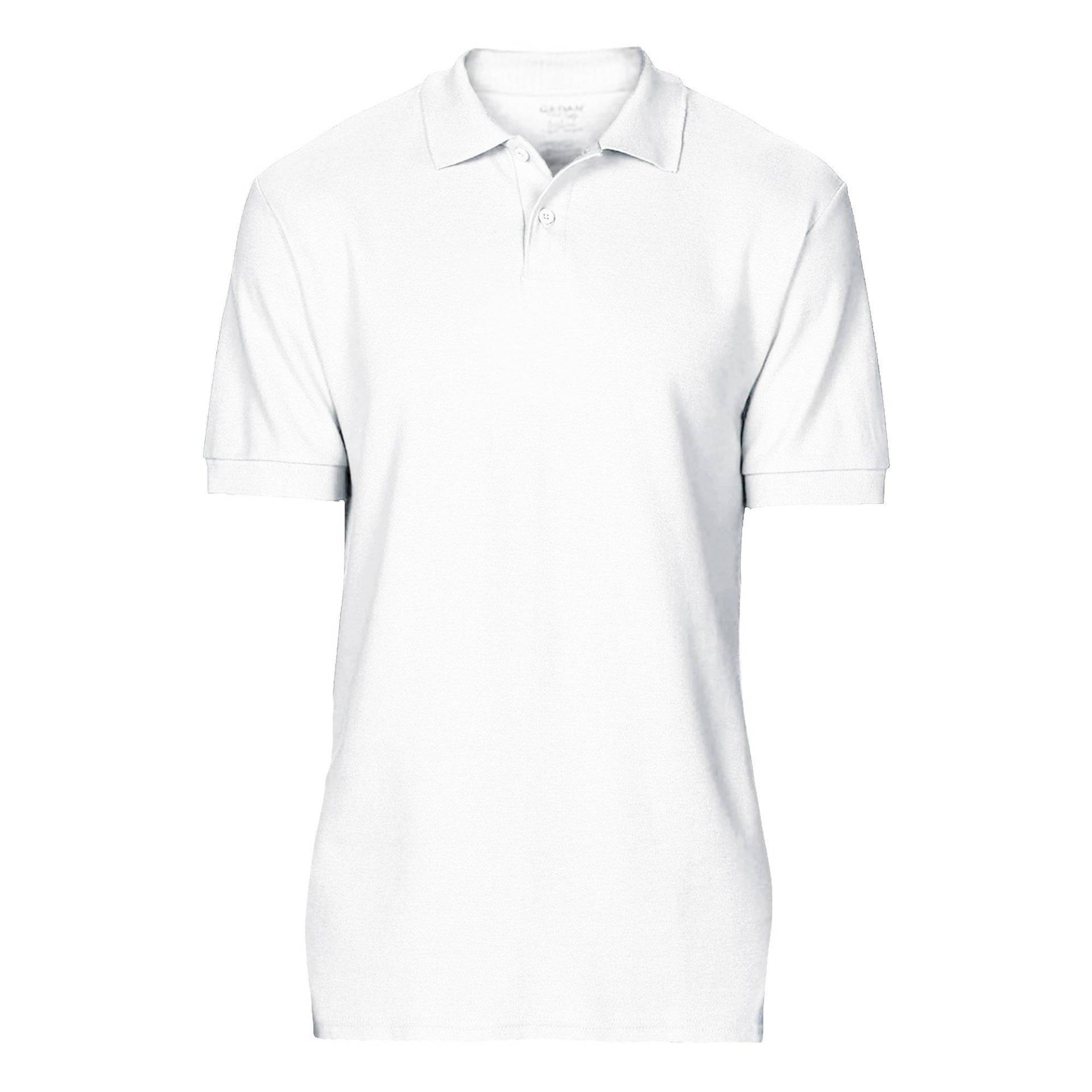 Softsyle Kurzarm Doppel Pique Polo Shirt Herren Weiss 3XL von Gildan