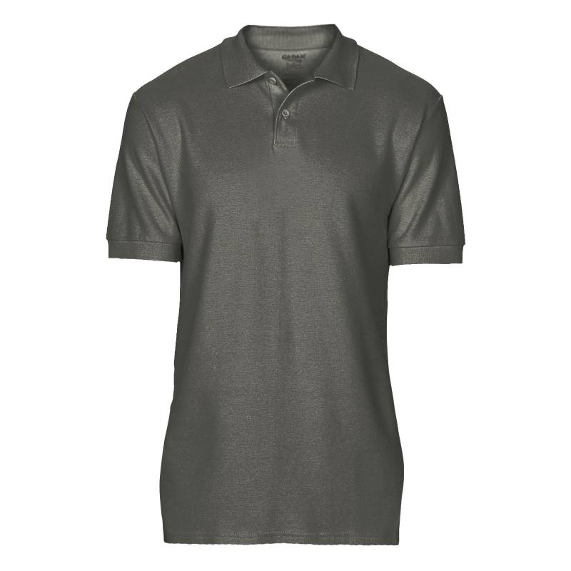 Softsyle Kurzarm Doppel Pique Polo Shirt Herren Charcoal Black L von Gildan