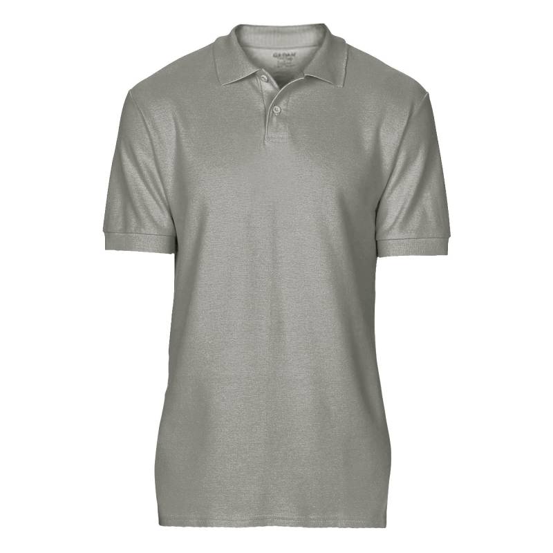 Softsyle Kurzarm Doppel Pique Polo Shirt Herren Grau S von Gildan