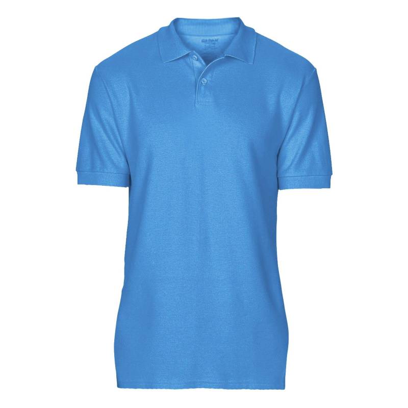 Softsyle Kurzarm Doppel Pique Polo Shirt Herren Saphirblau S von Gildan