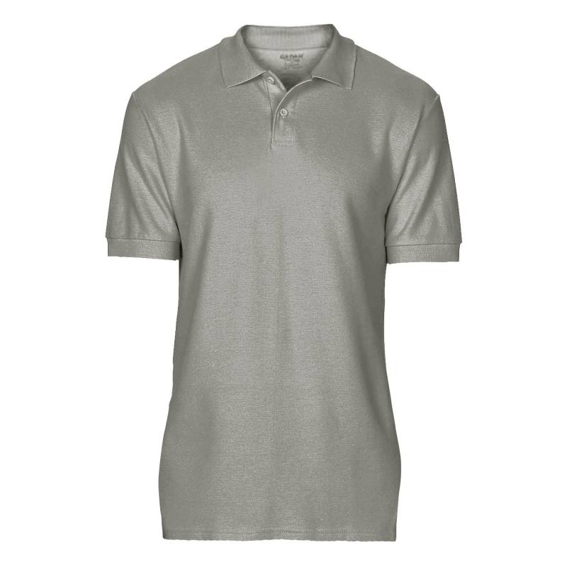 Softsyle Kurzarm Doppel Pique Polo Shirt Herren Grau XL von Gildan