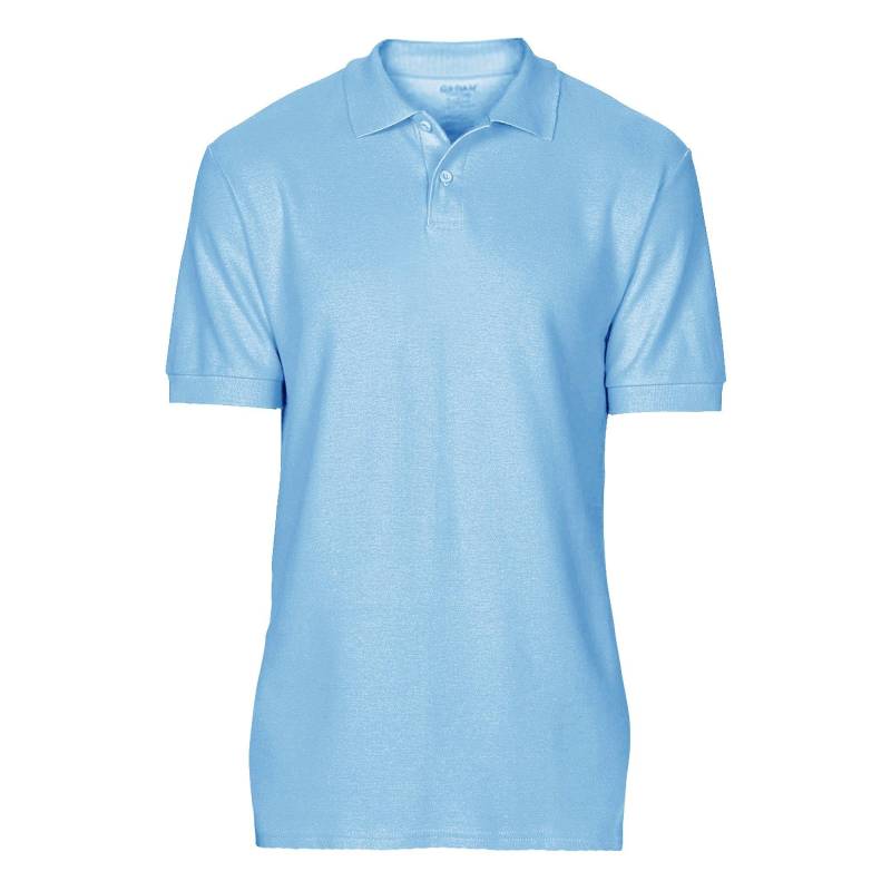 Softsyle Kurzarm Doppel Pique Polo Shirt Herren Hellblau XXL von Gildan