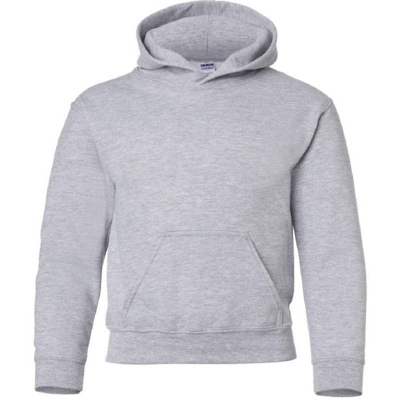 Sweatshirt Mit Kapuze Jungen Grau M von Gildan