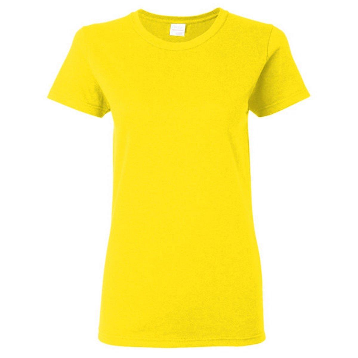 Tshirt, Enganliegend Damen Gelb Bunt S von Gildan