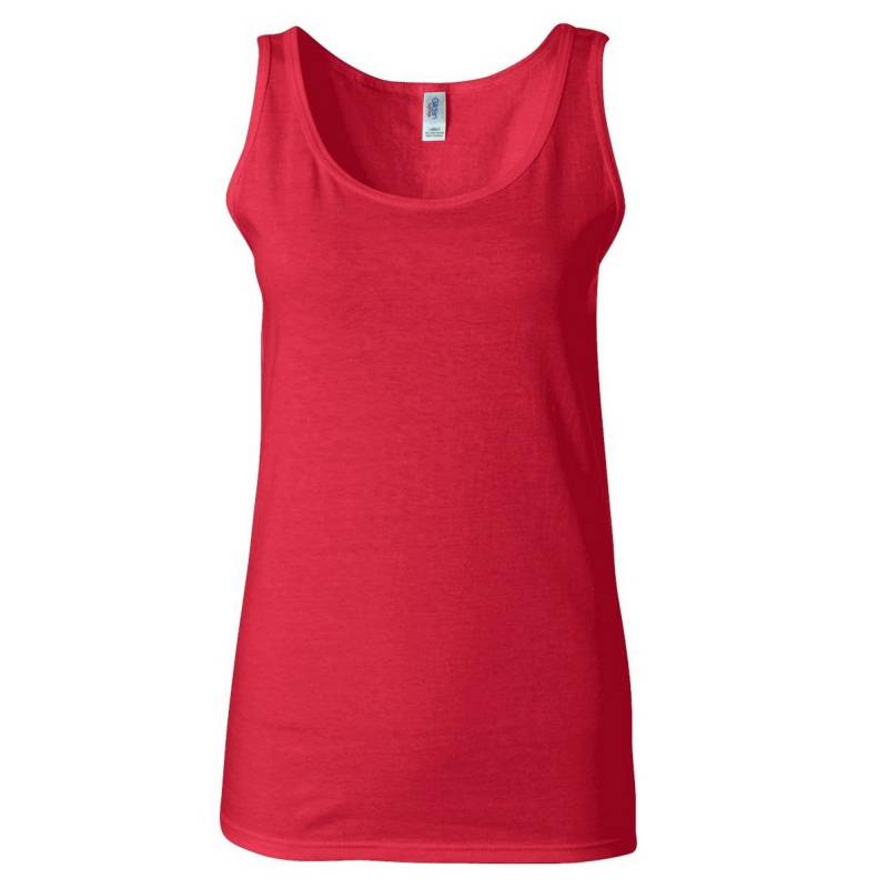 Tank Top Damen Rot Bunt L von Gildan