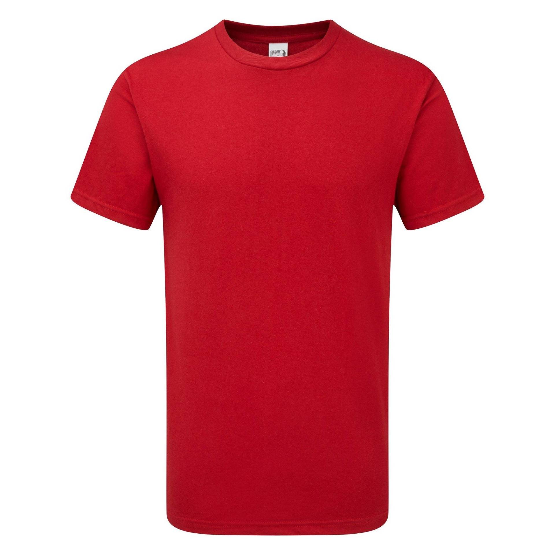 Hammer Heavyweight Tshirt Herren Rot Bunt 3XL von Gildan