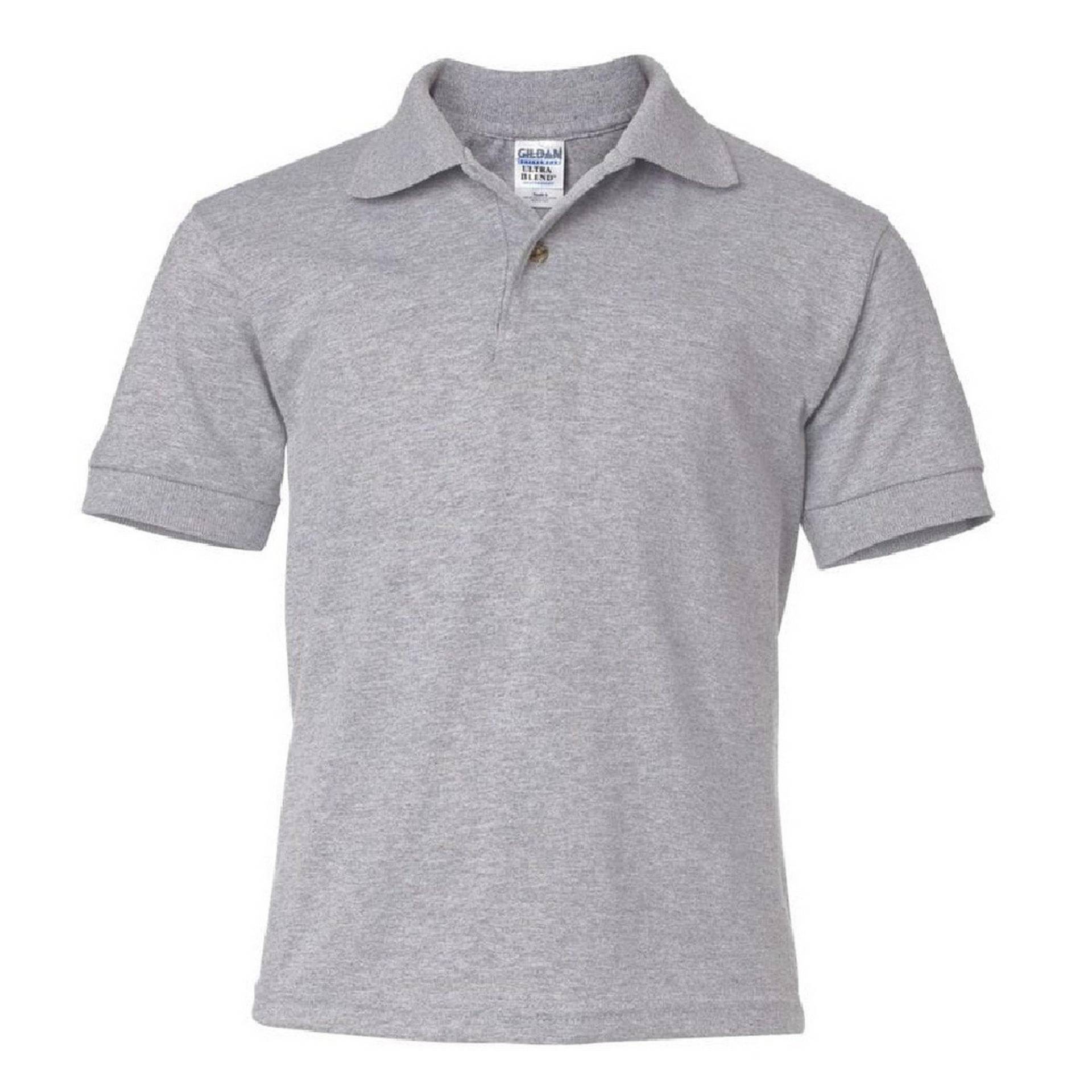 Dryblend Poloshirt (2 Stückpackung) Mädchen Grau L von Gildan