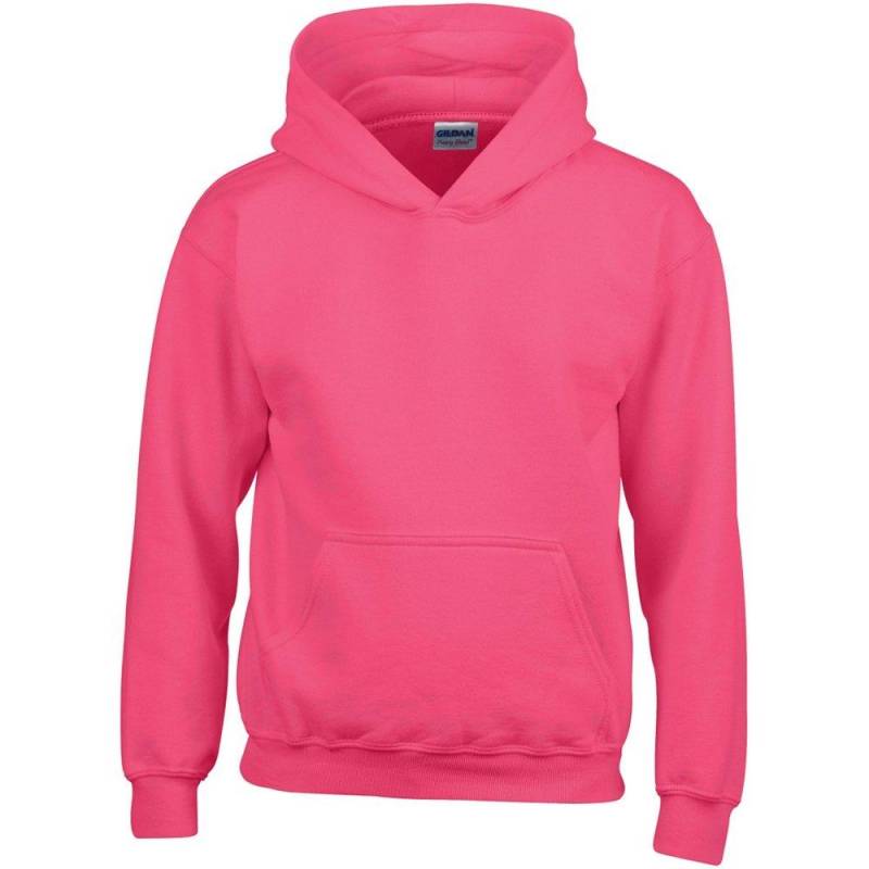 Gildan - Sweatshirt mit Kapuze, L, Dunkelrosa von Gildan