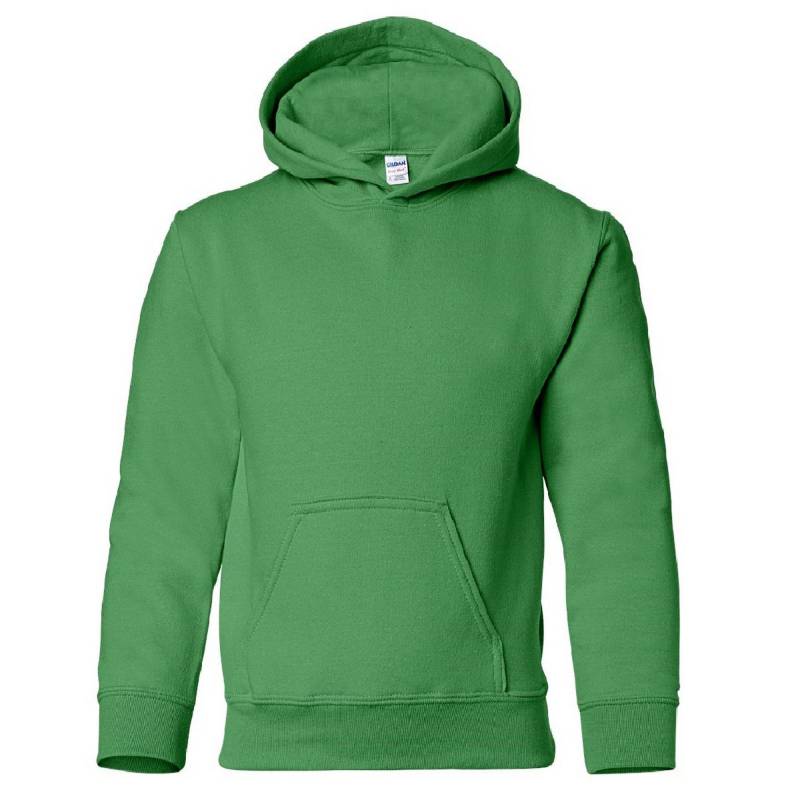 Sweatshirt Mit Kapuze Jungen Grün L von Gildan