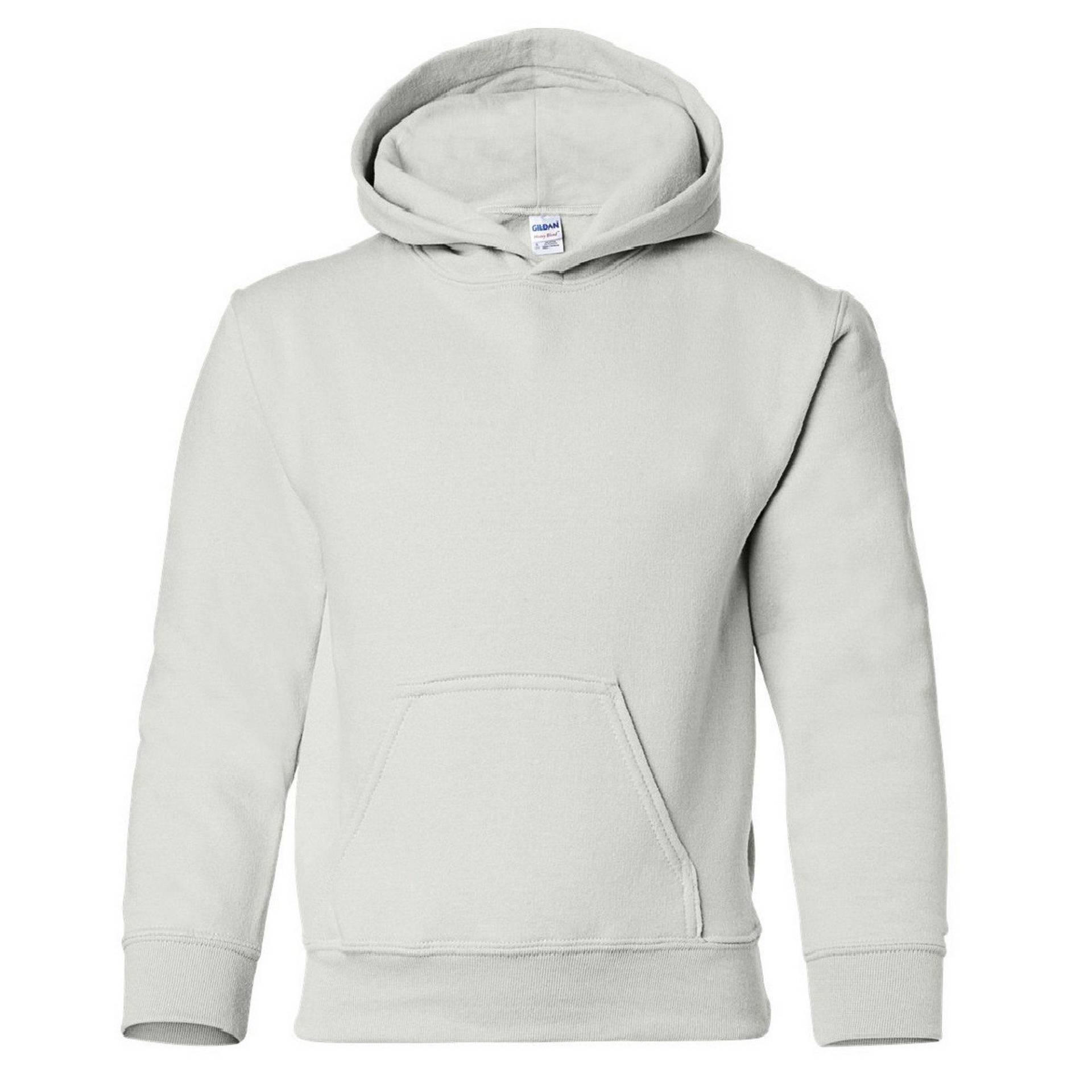 Sweatshirt Mit Kapuze Jungen Weiss L von Gildan