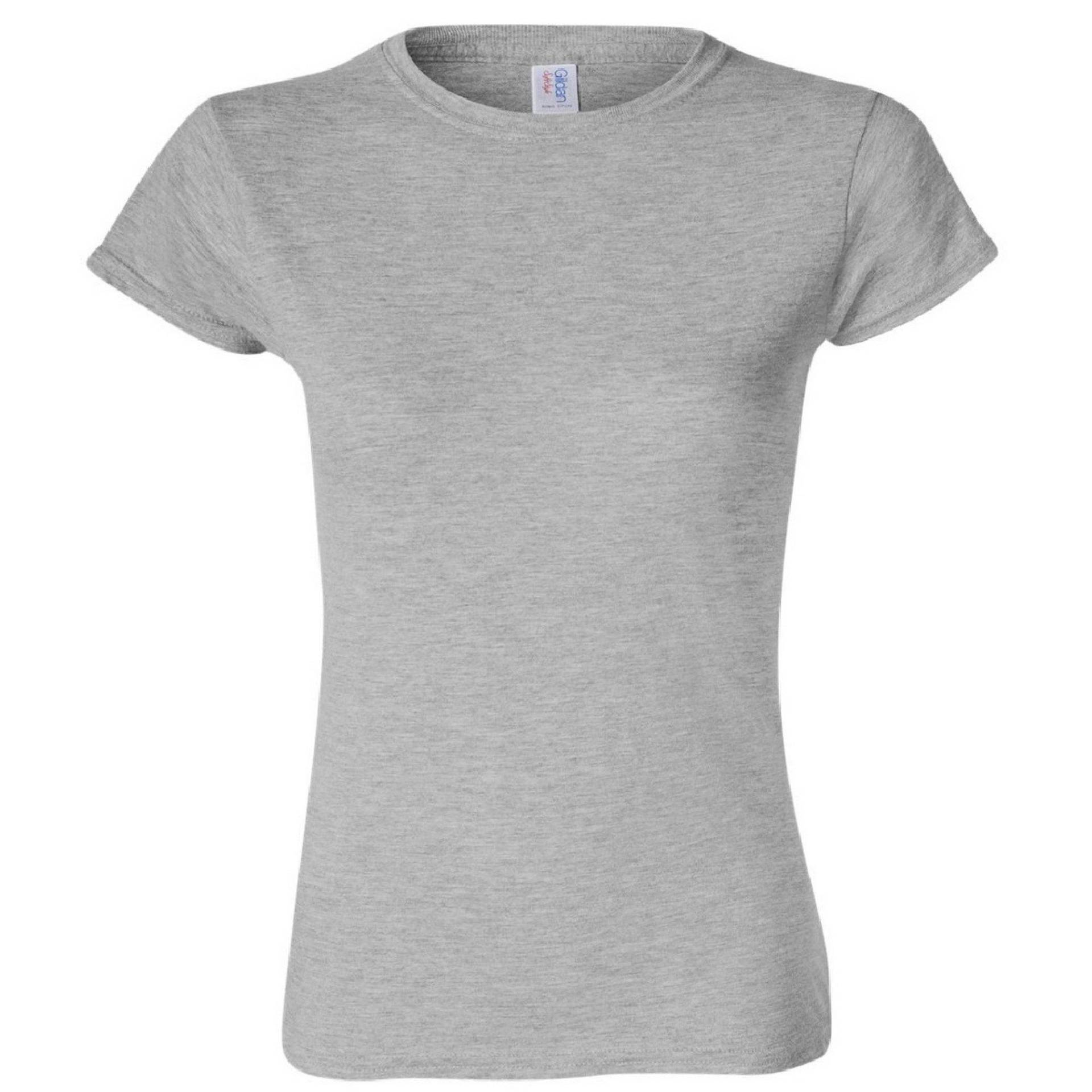 Soft Style Kurzarm Tshirt Damen Grau M von Gildan