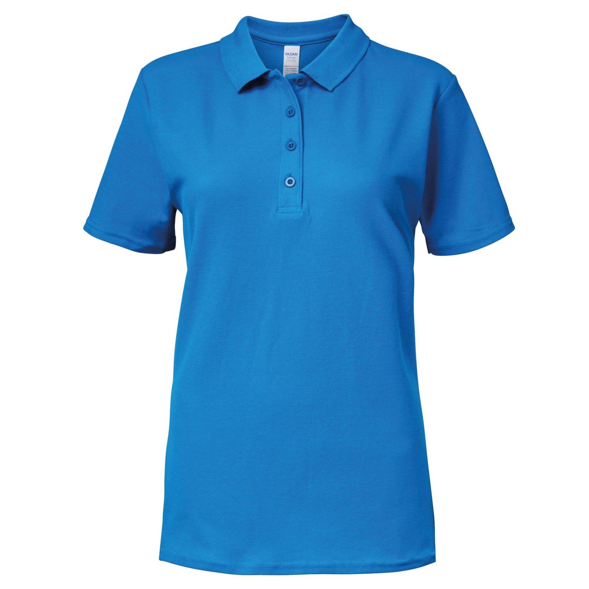 Softstyle Polo Shirt Damen Saphirblau M von Gildan