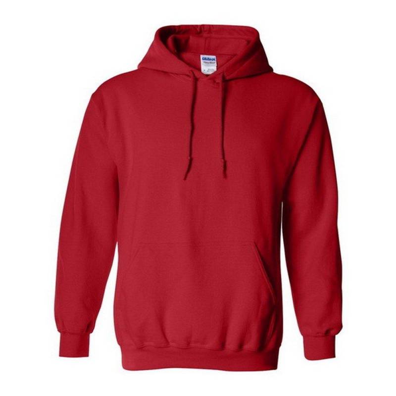 Gildan - Heavy Blend Kapuzenpullover Hoodie Kapuzensweater, für Herren, Rot Bunt, Größe M von Gildan