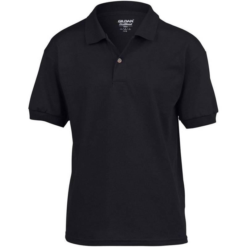 Dryblend Poloshirt (2 Stückpackung) Mädchen Schwarz S von Gildan