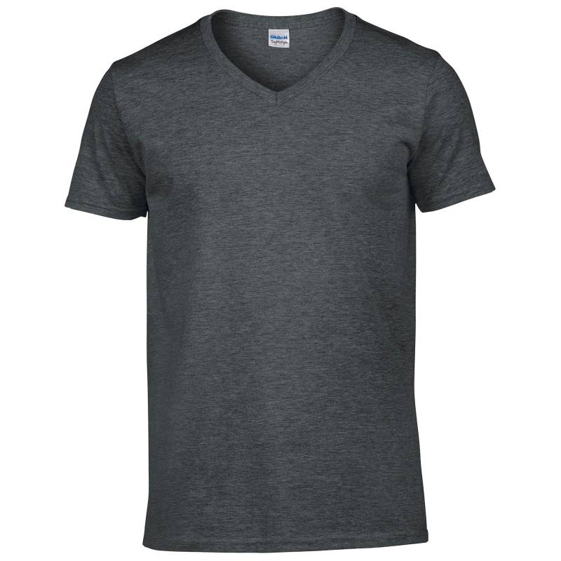 Gildan - Soft Style TShirt, VAusschnitt, Kurzarm, für Herren, Taubengrau, Größe S von Gildan