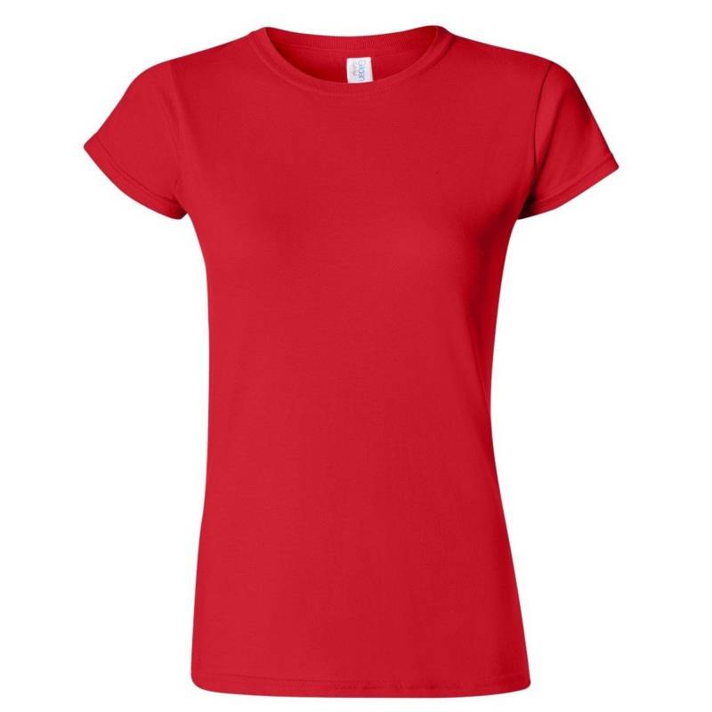 Soft Style Kurzarm Tshirt Damen Rot Bunt S von Gildan