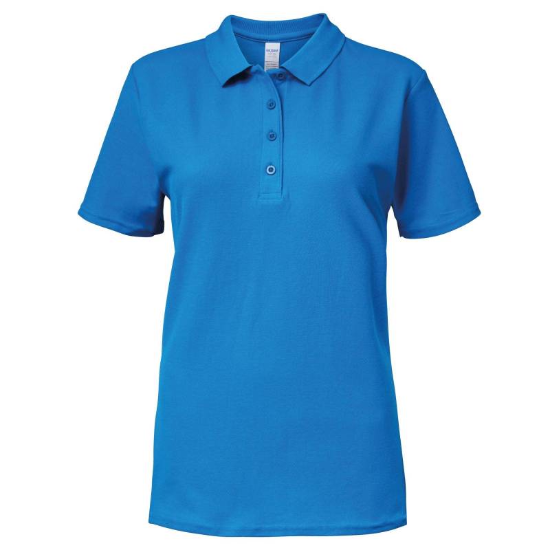 Softstyle Polo Shirt Damen Saphirblau XL von Gildan