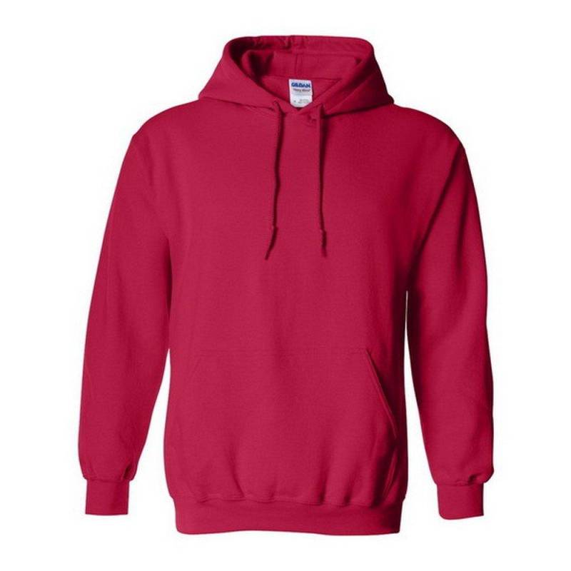 Gildan - Heavy Blend Kapuzenpullover Hoodie Kapuzensweater, für Herren, Rot Bunt, Größe XL von Gildan