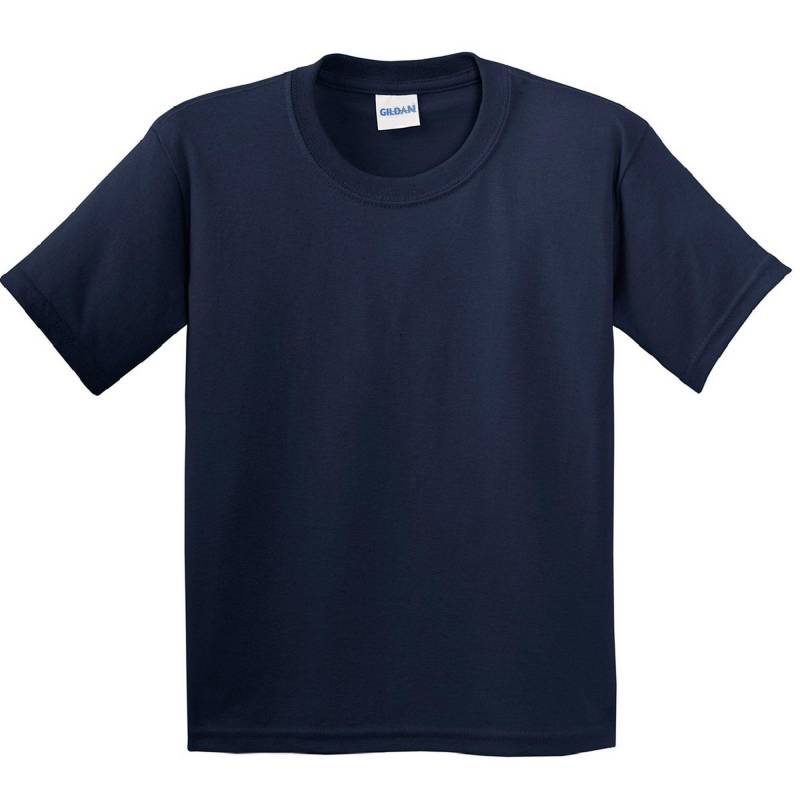 Tshirt Mit Rundhalsausschnitt, Kurzärmlig Jungen Marine XS von Gildan