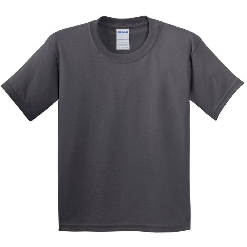 Tshirt Mit Rundhalsausschnitt, Kurzärmlig Jungen Charcoal Black XS von Gildan