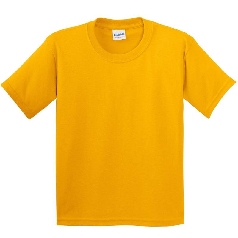 Tshirt Mit Rundhalsausschnitt, Kurzärmlig Jungen Gold XS von Gildan