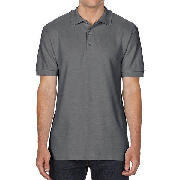 Piqué Poloshirt Herren Charcoal Black 3XL von Gildan