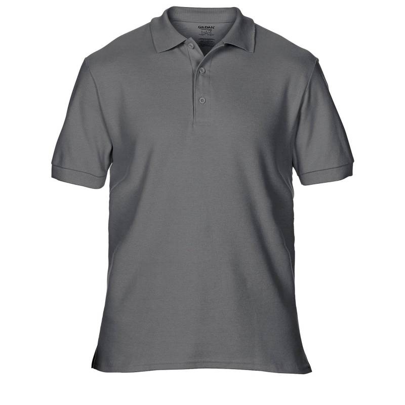 Premium Sport Pique Polohemd Herren Charcoal Black L von Gildan