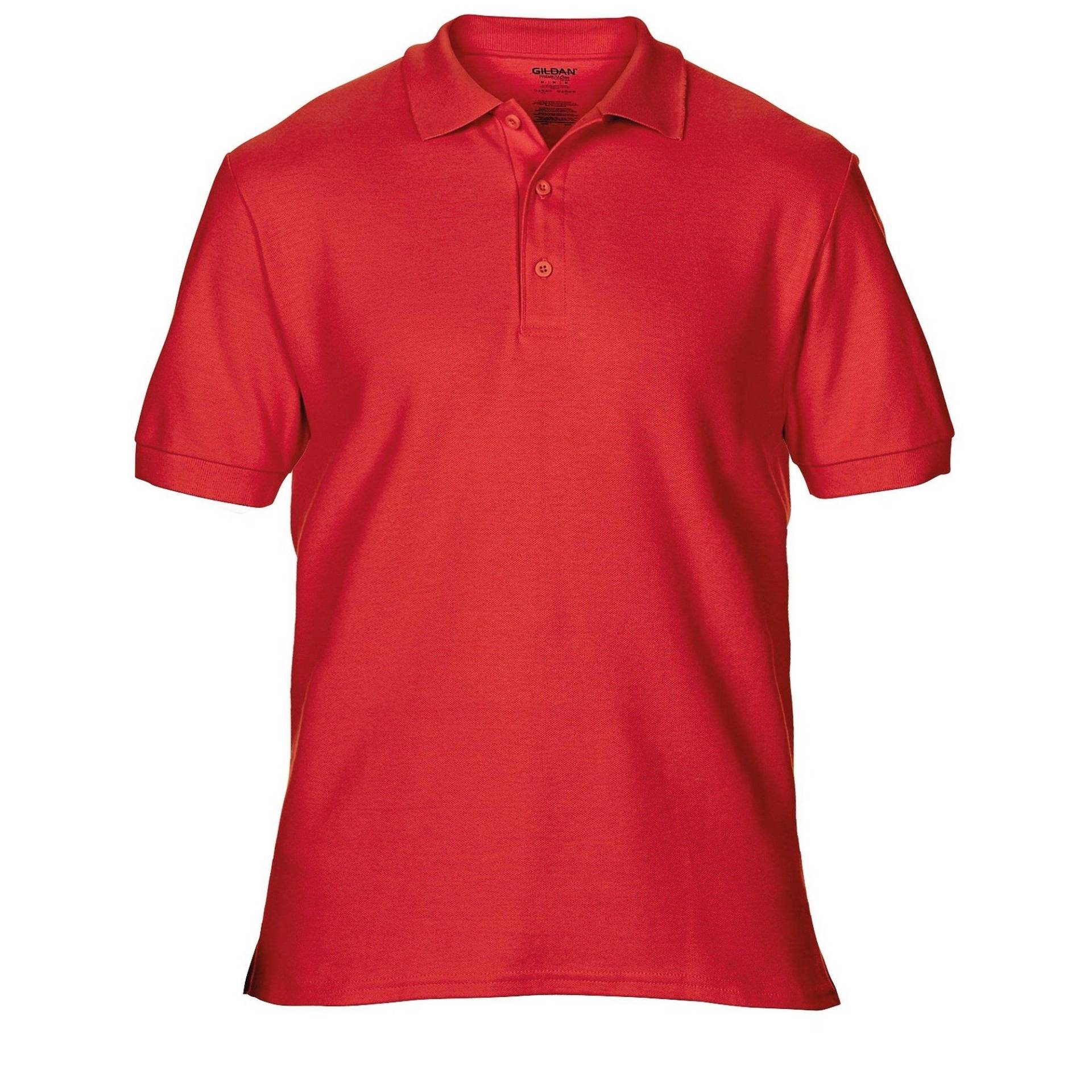 Premium Sport Pique Polohemd Herren Rot Bunt 3XL von Gildan