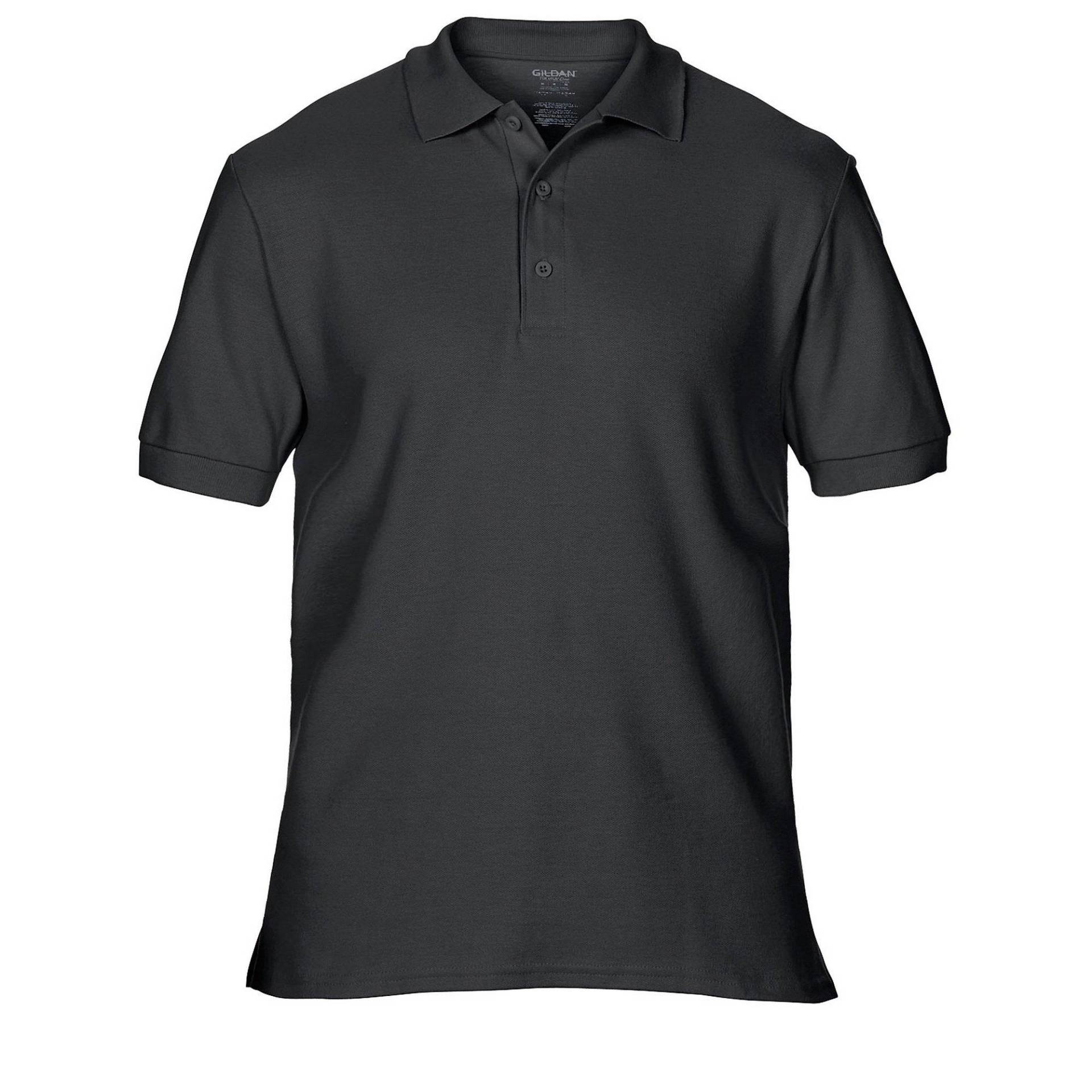 Premium Sport Pique Polohemd Herren Schwarz 3XL von Gildan