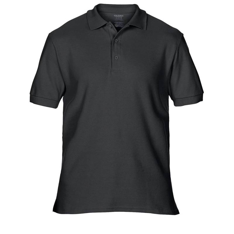 Premium Sport Pique Polohemd Herren Schwarz L von Gildan