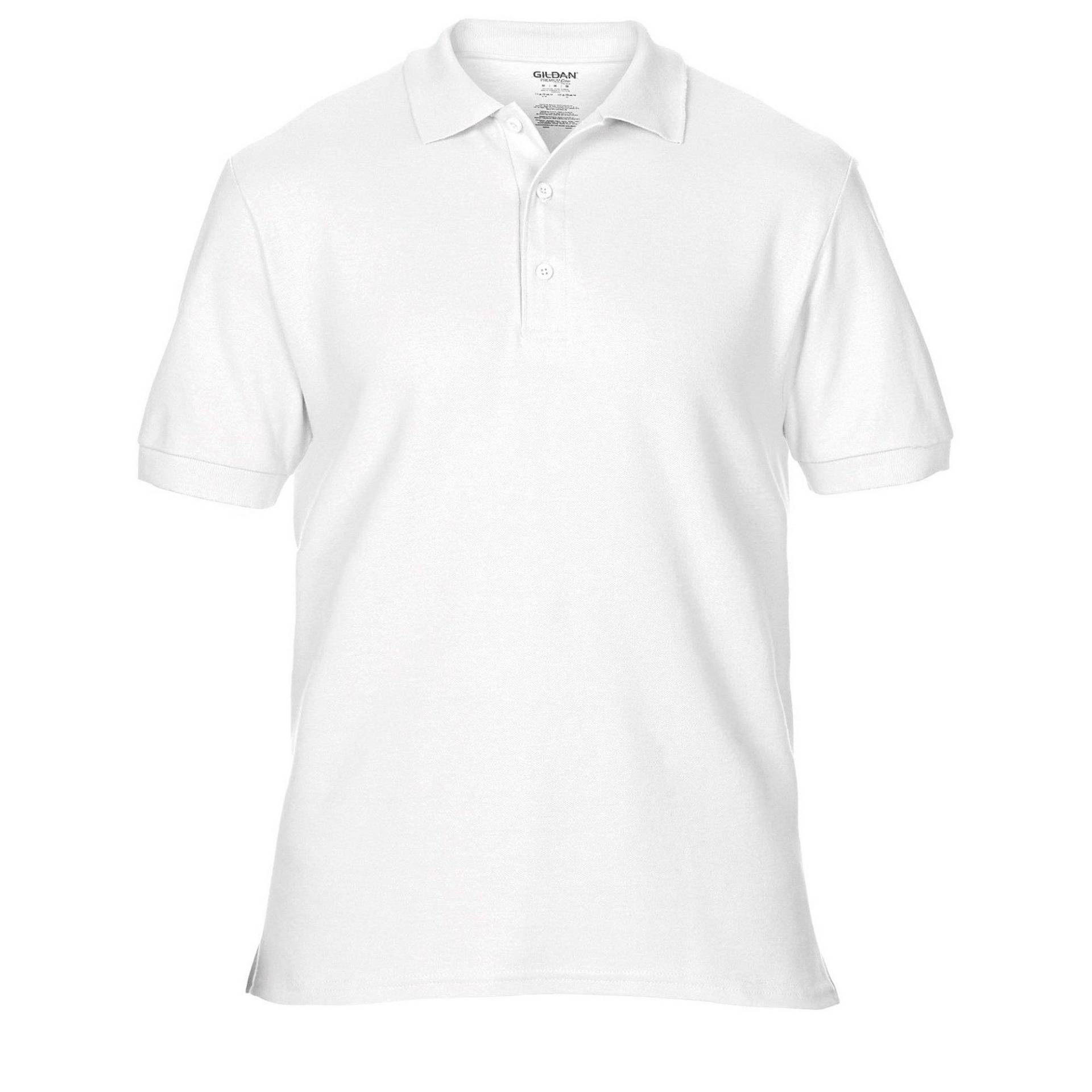 Premium Sport Pique Polohemd Herren Weiss 3XL von Gildan