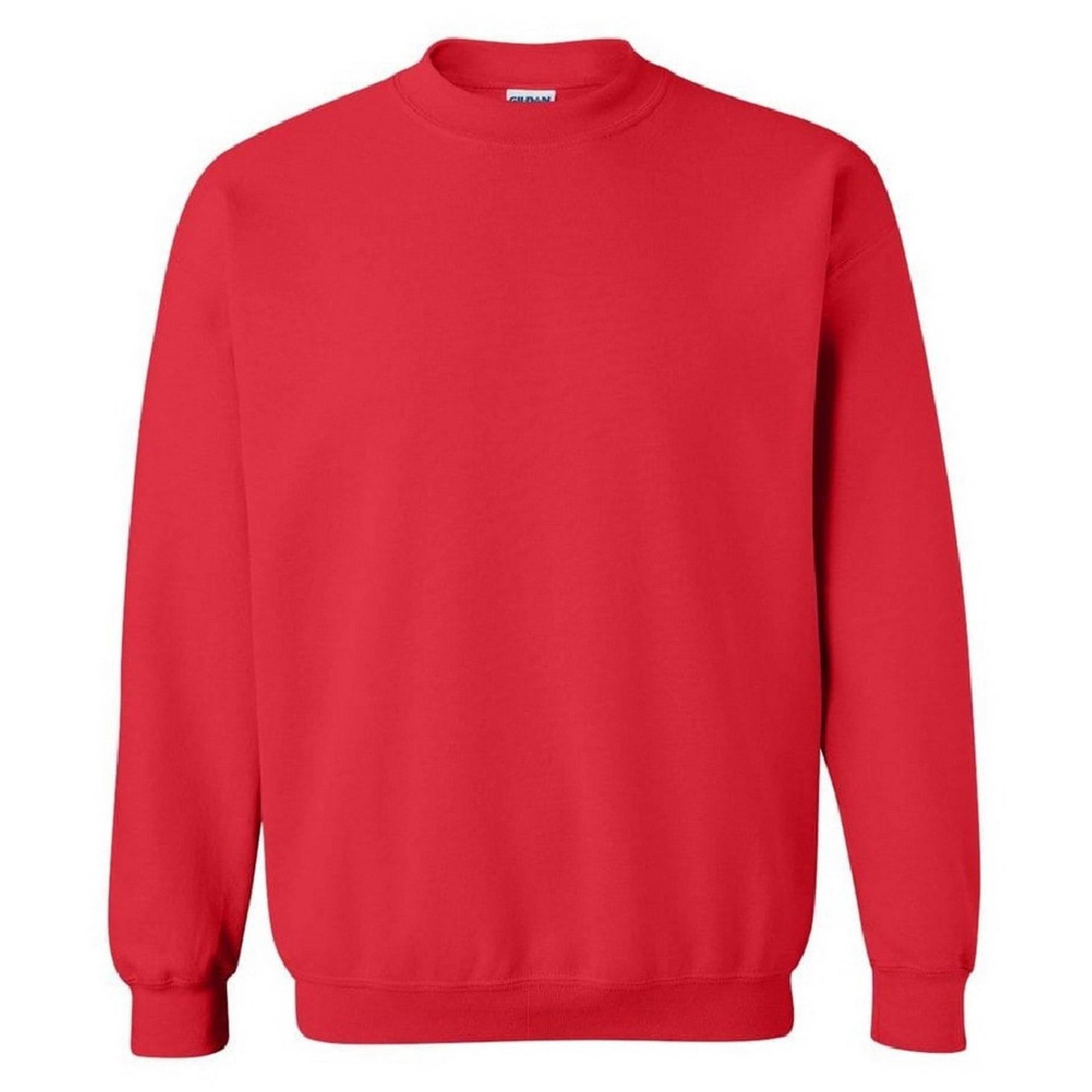 Schwere Mischung Crewneck Sweatshirt Mädchen Rot Bunt XS von Gildan