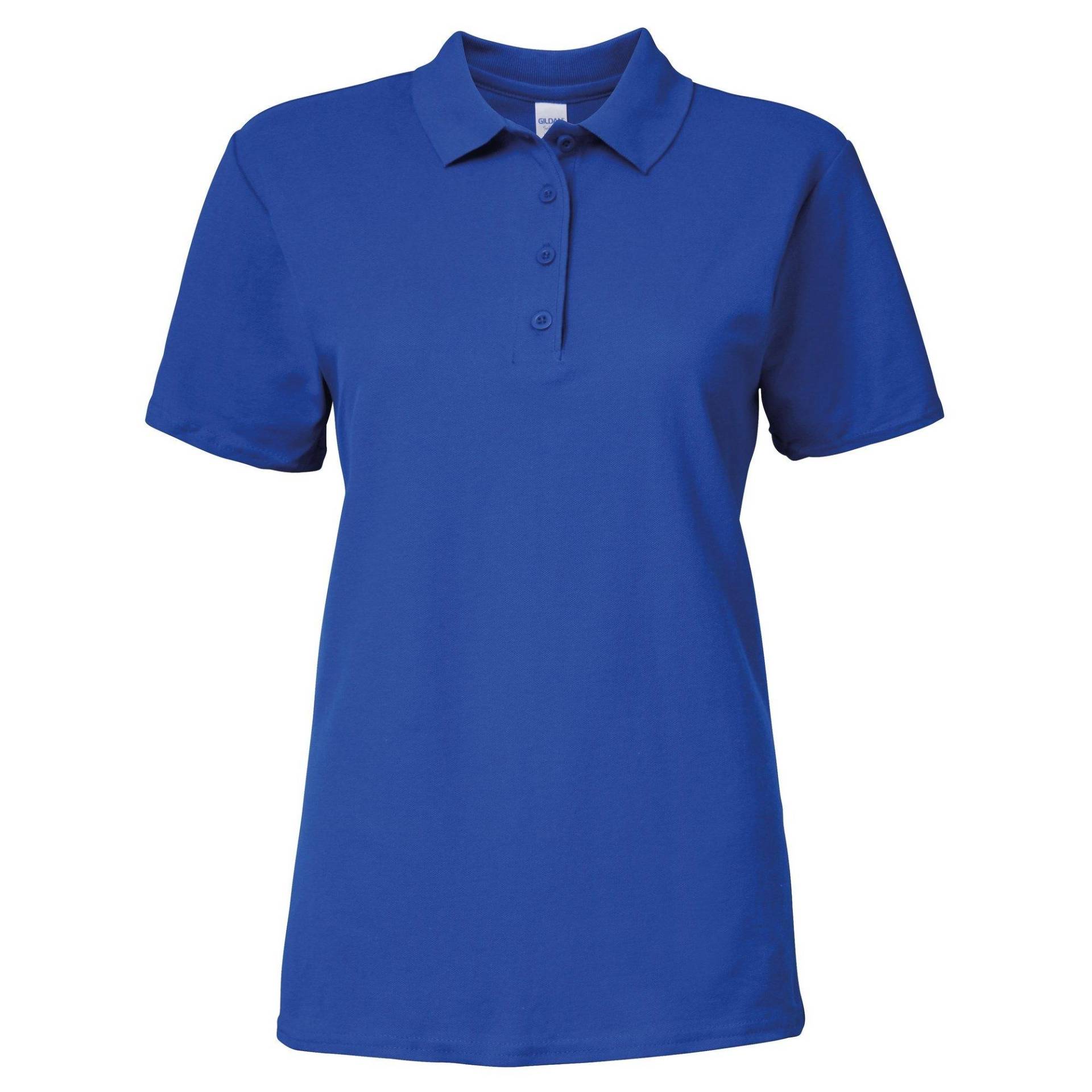 Gildan - Softstyle Kurzarm Doppel Pique Polo Shirt, für Damen, Königsblau, Größe L von Gildan