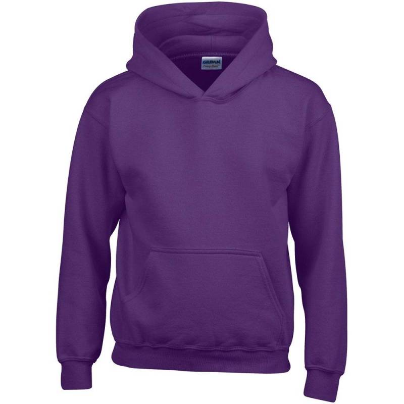 Sweatshirt Mit Kapuze Jungen Lila S von Gildan