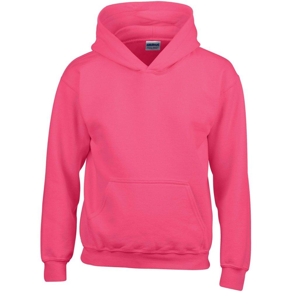 Sweatshirt Mit Kapuze Jungen Dunkelrosa XL von Gildan