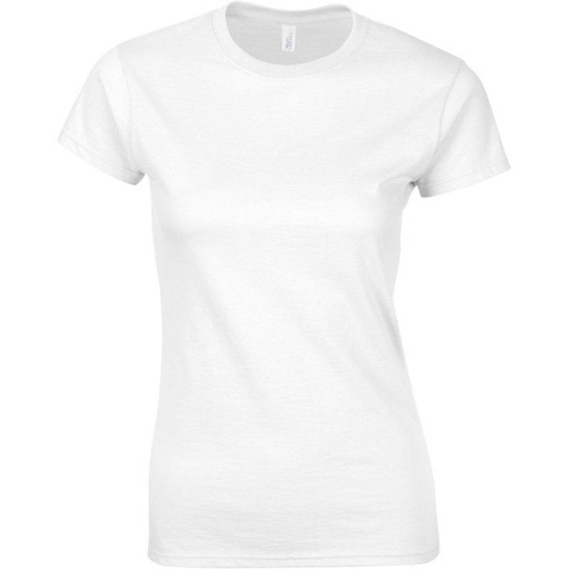 Gildan - Soft Style Kurzarm T-Shirt, für Damen, Weiss, Größe XXL von Gildan