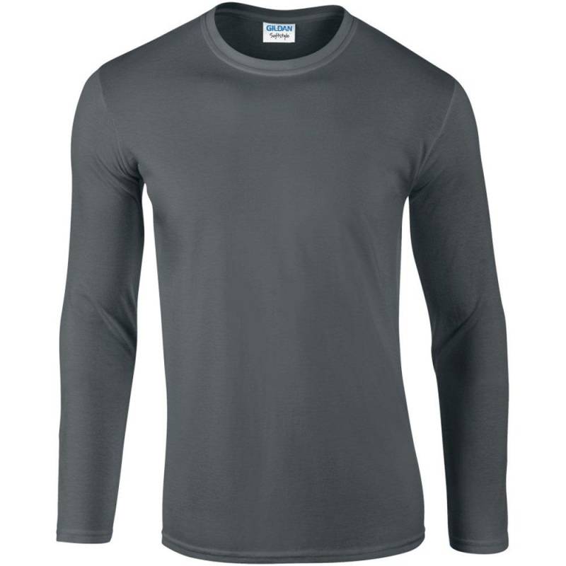 Gildan - Soft Style TShirt, für Herren, Charcoal Black, Größe L von Gildan