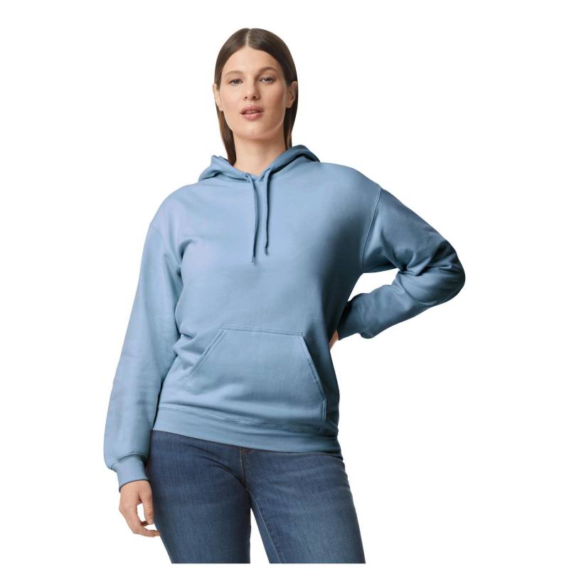 Softstyle Kapuzenpullover Mittelschwer Damen Blau L von Gildan