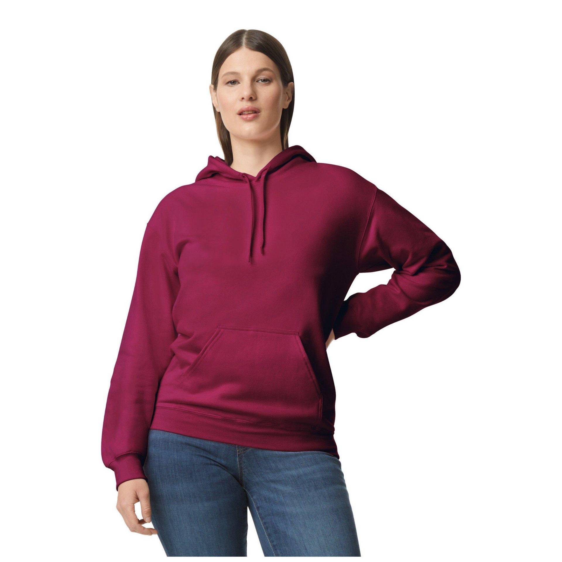 Softstyle Kapuzenpullover Mittelschwer Damen Bordeaux 4XL von Gildan