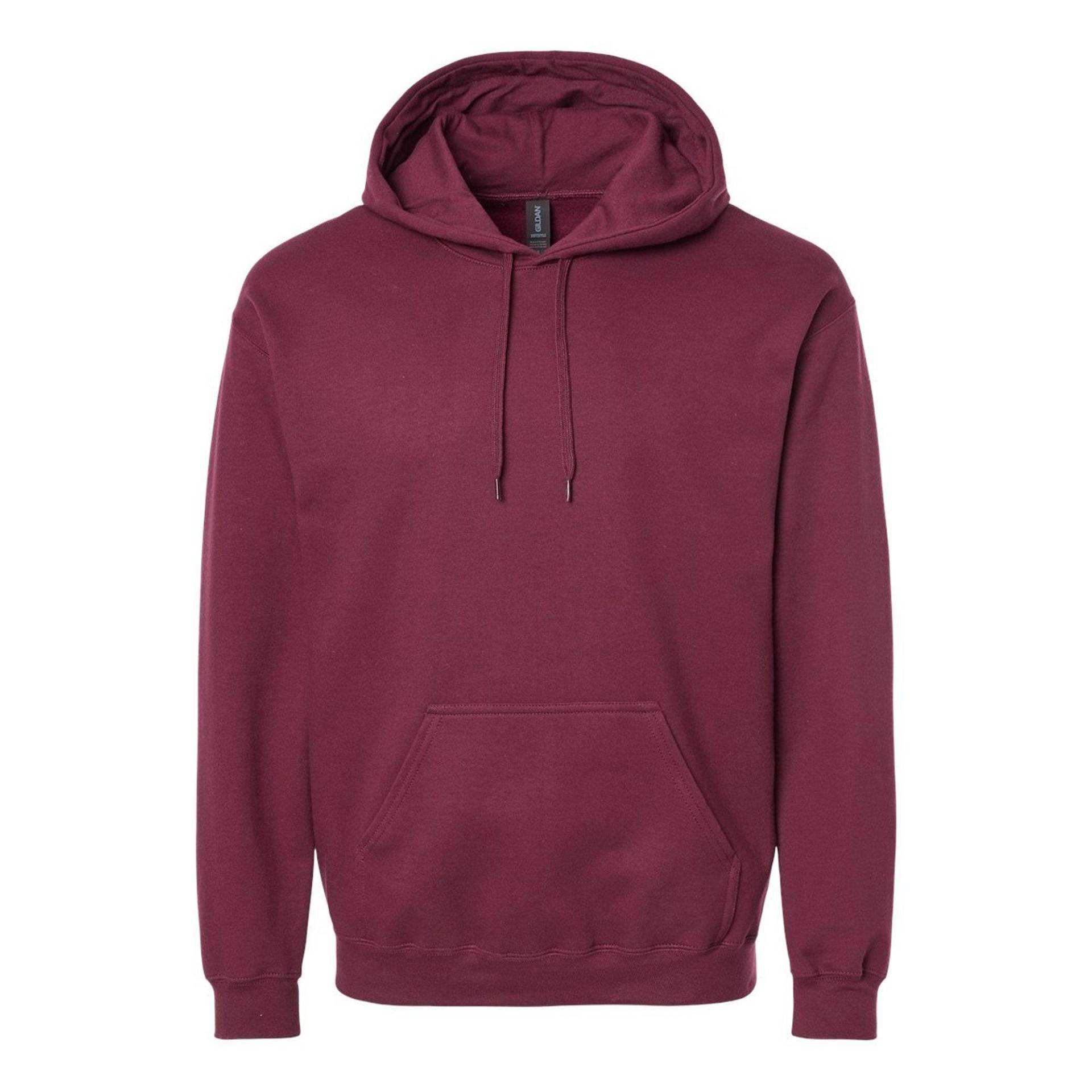 Softstyle Kapuzenpullover Mittelschwer Damen Bordeaux L von Gildan