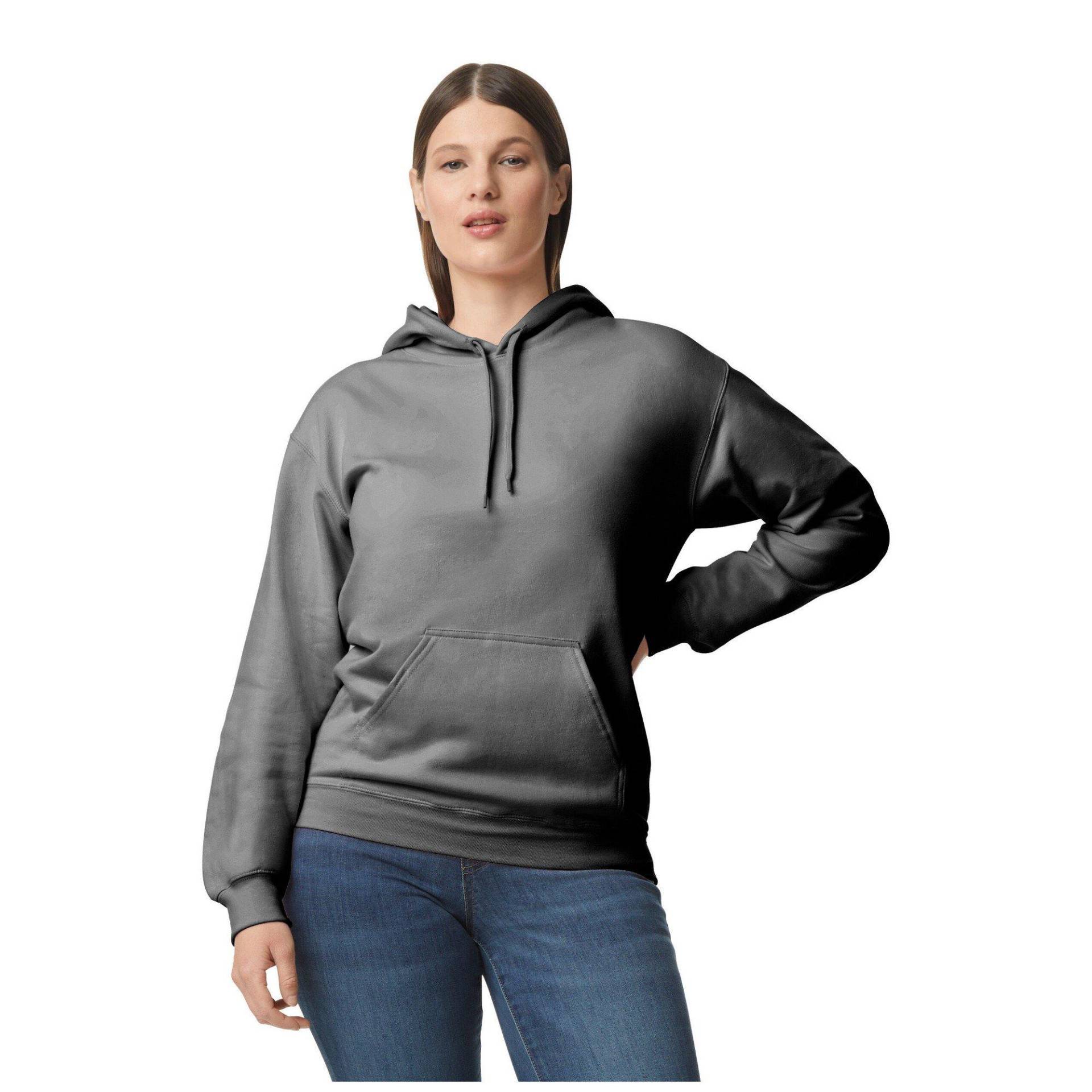 Gildan - Softstyle Kapuzenpullover Mittelschwer, für Damen, Charcoal Black, Größe 3XL von Gildan