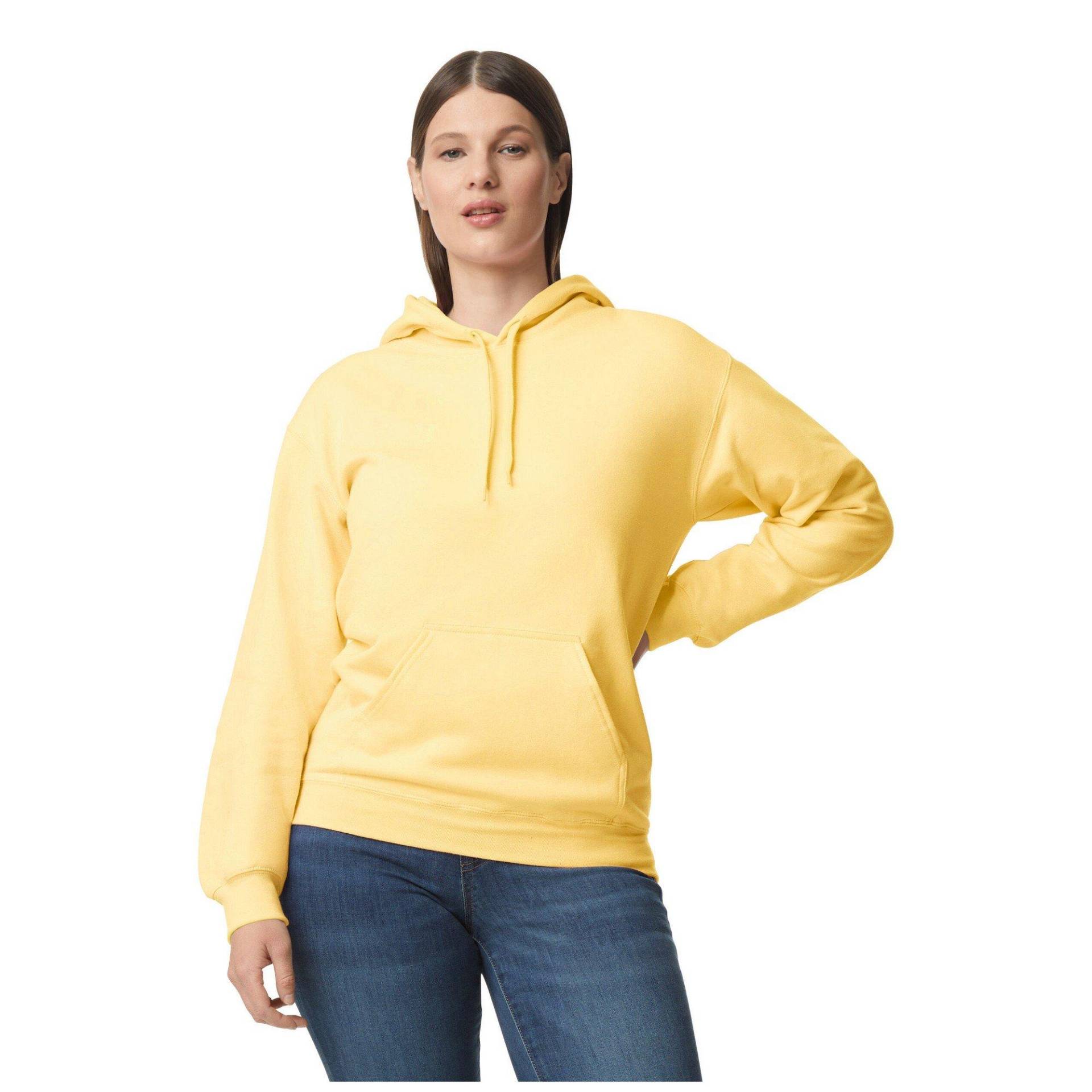 Softstyle Kapuzenpullover Mittelschwer Damen Gelb XL von Gildan