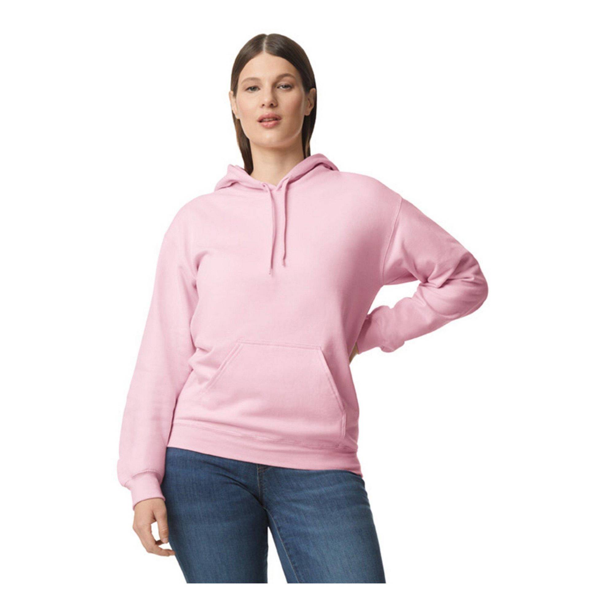 Gildan - Softstyle Kapuzenpullover Mittelschwer, für Damen, Hellrosa, Größe XXL von Gildan