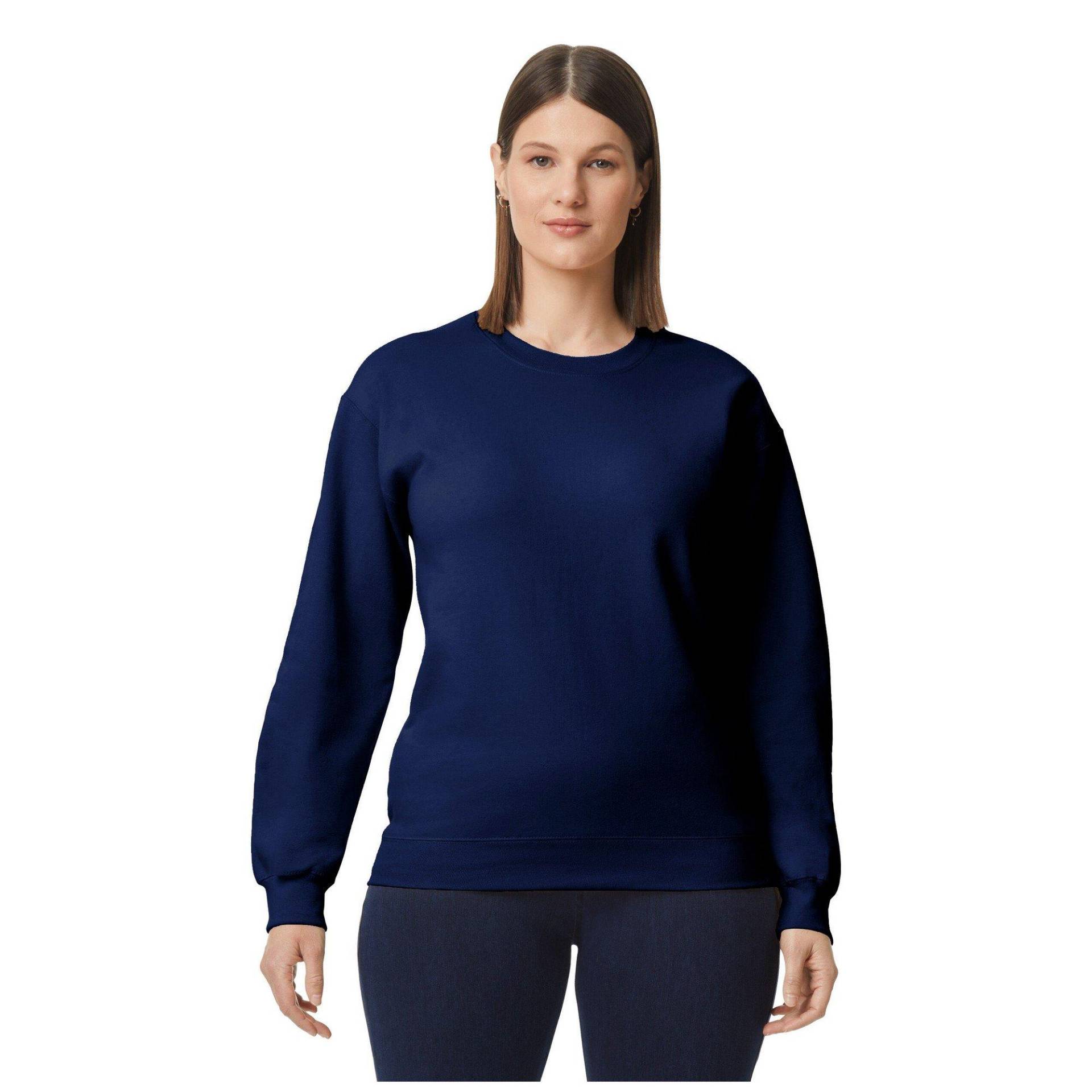 Gildan - Softstyle Pullover Mittelschwer, für Damen, Marine, Größe M von Gildan